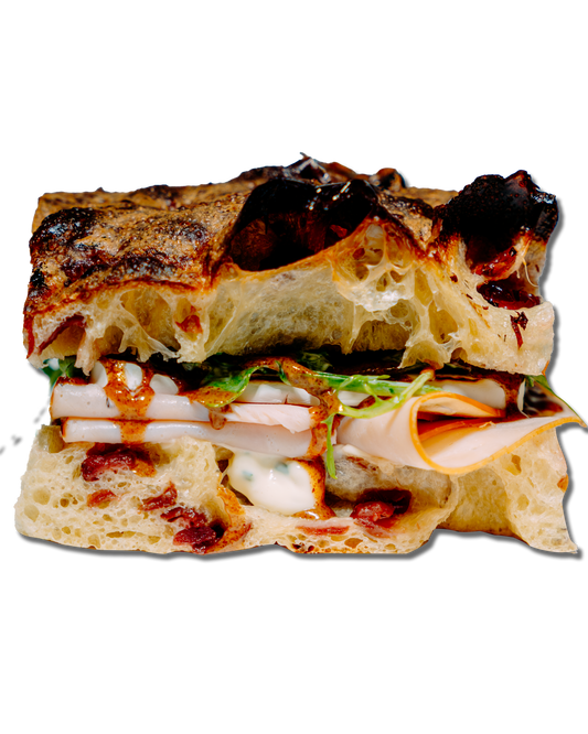 Turkey Cranberry Focaccia Sandwich